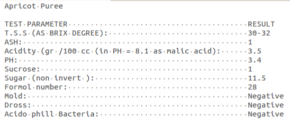apricot-puree-analysis